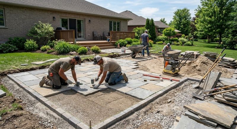 Patio Pavers Installation in Boston, MA